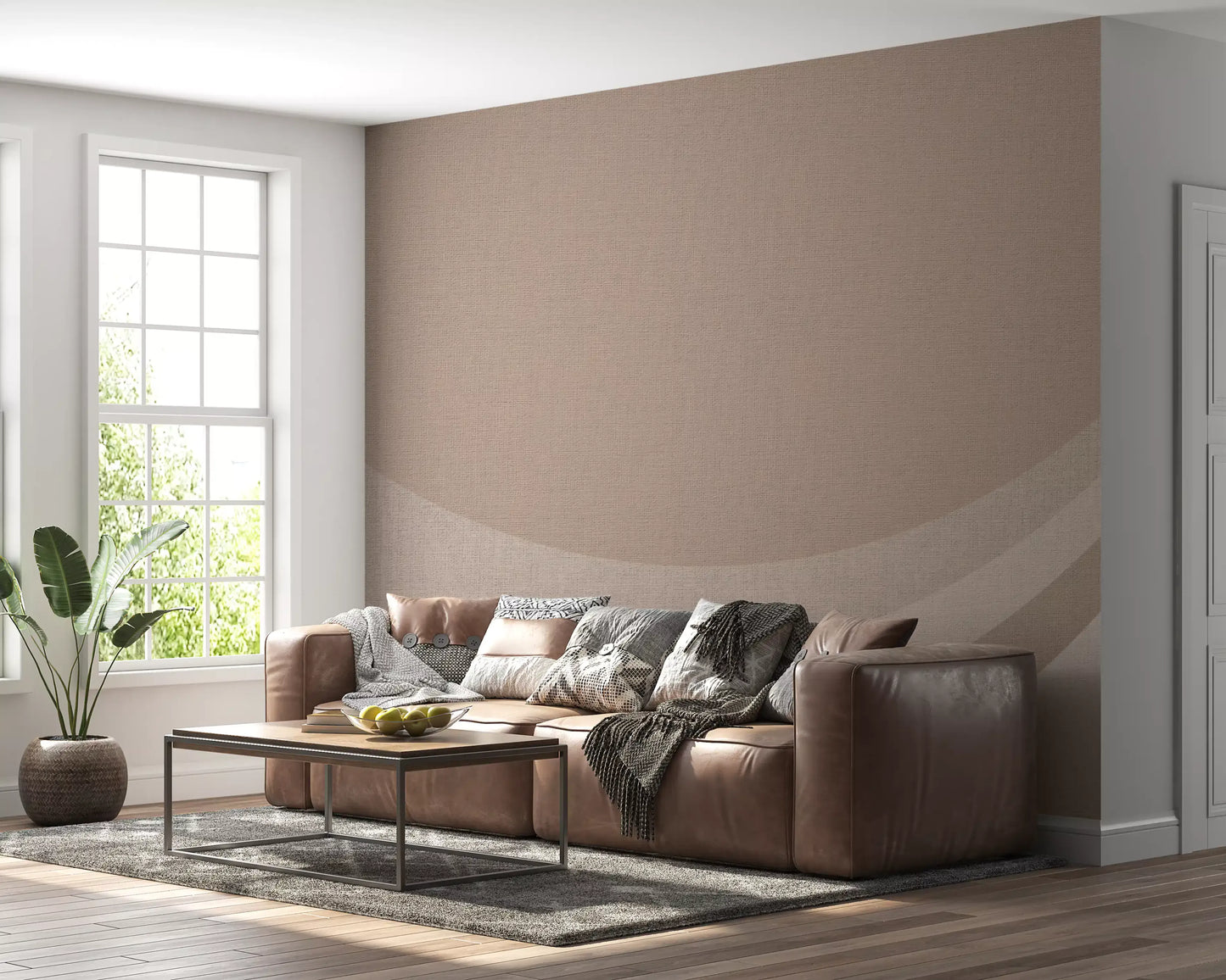 Canvas Ripple Elegance Abstrakt Geometri Väggmålning