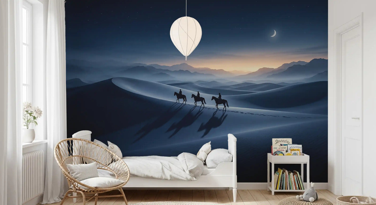 Cavaliers du Désert : Fresque Murale Horizon du Crépuscule