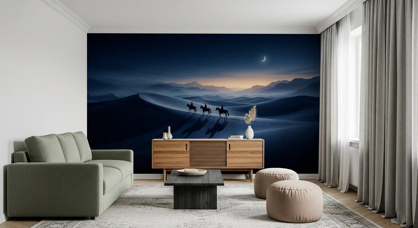 Cavaliers du Désert : Fresque Murale Horizon du Crépuscule