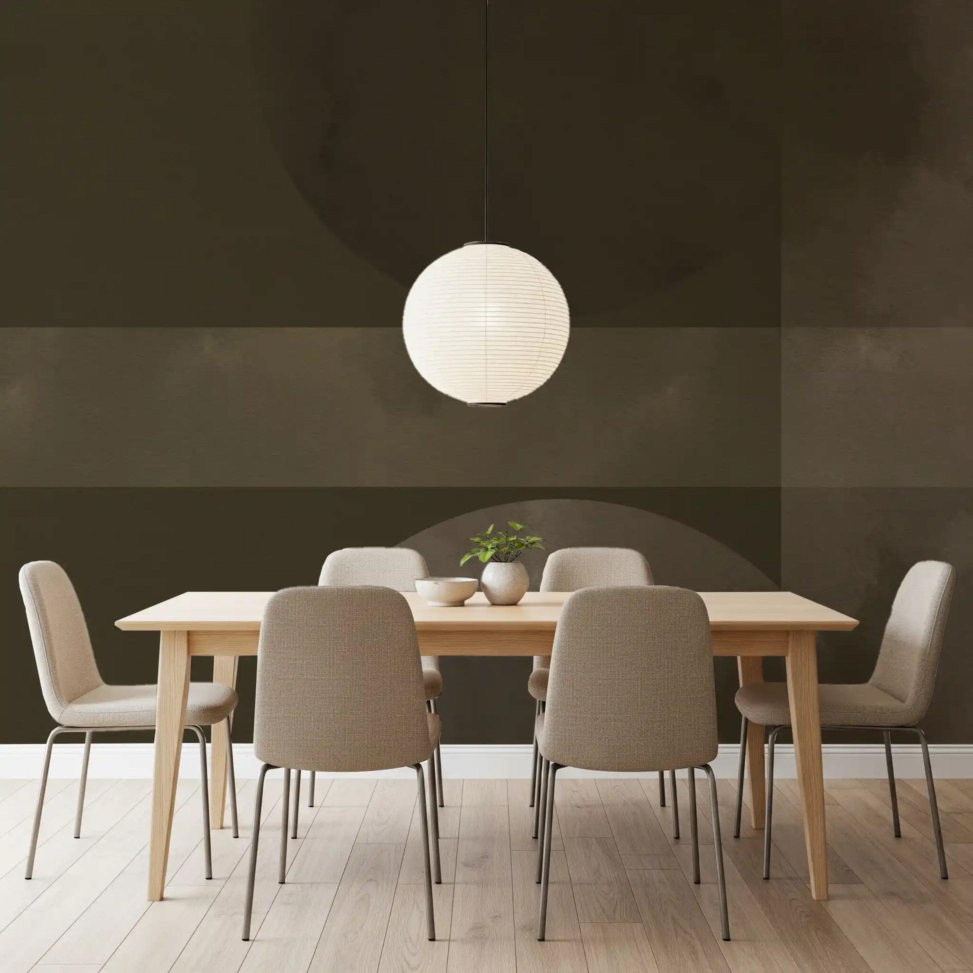 Soft watercolor textures are visible across this Horizon wall mural.