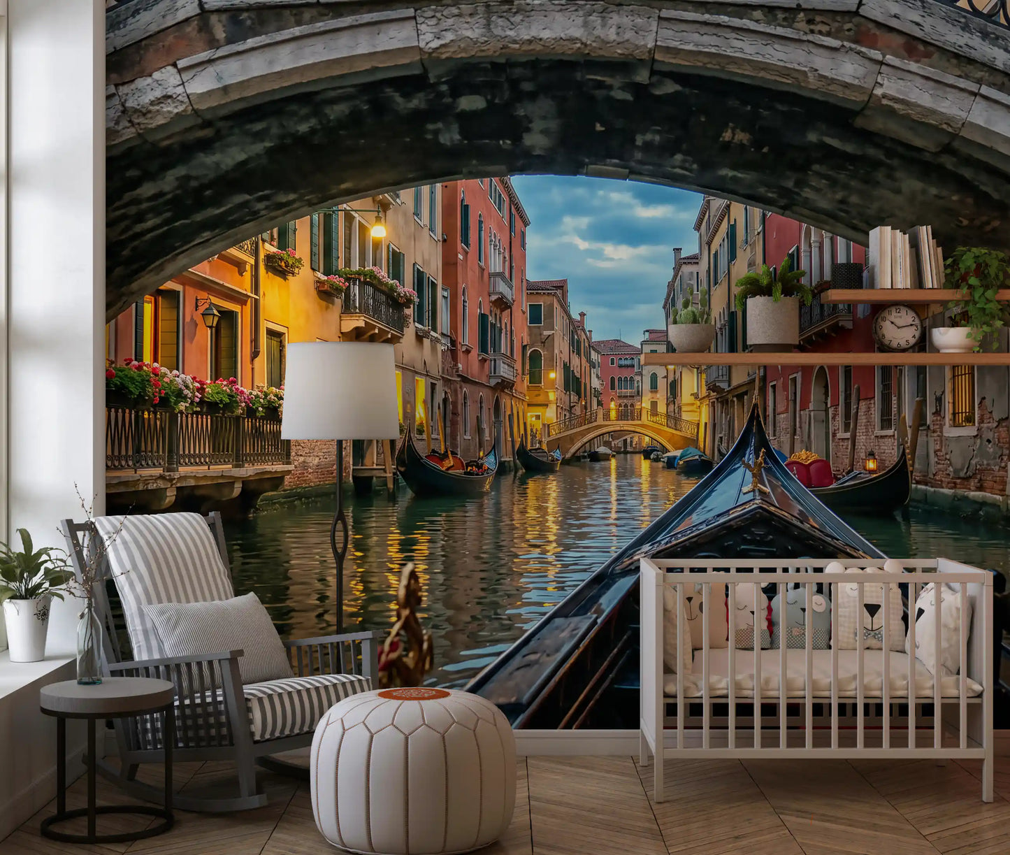 Skumring i Venezia Veggmaleri