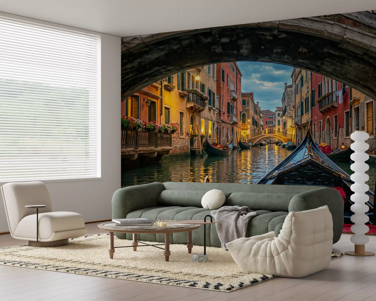 Skumring i Venezia Veggmaleri