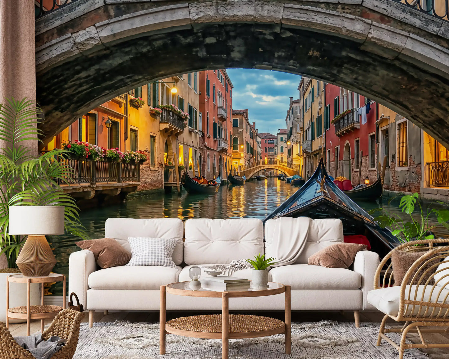 Skumring i Venezia Veggmaleri