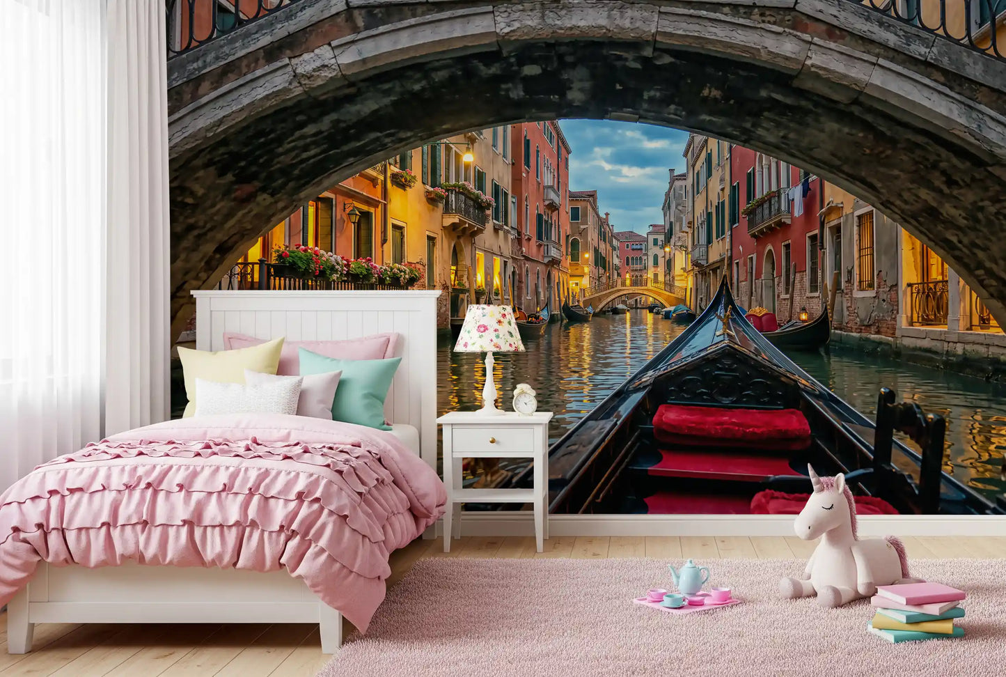Skumring i Venezia Veggmaleri