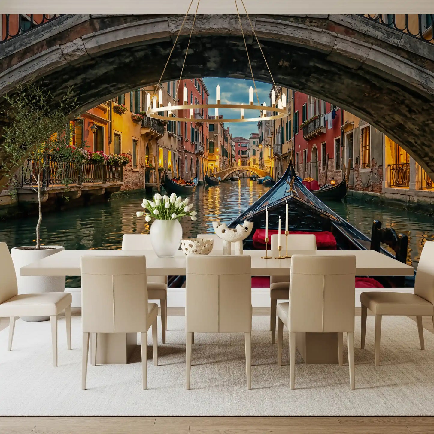 Skumring i Venezia Veggmaleri