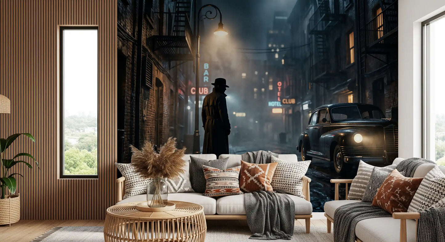 Midnight City Noir -seinämaalaus