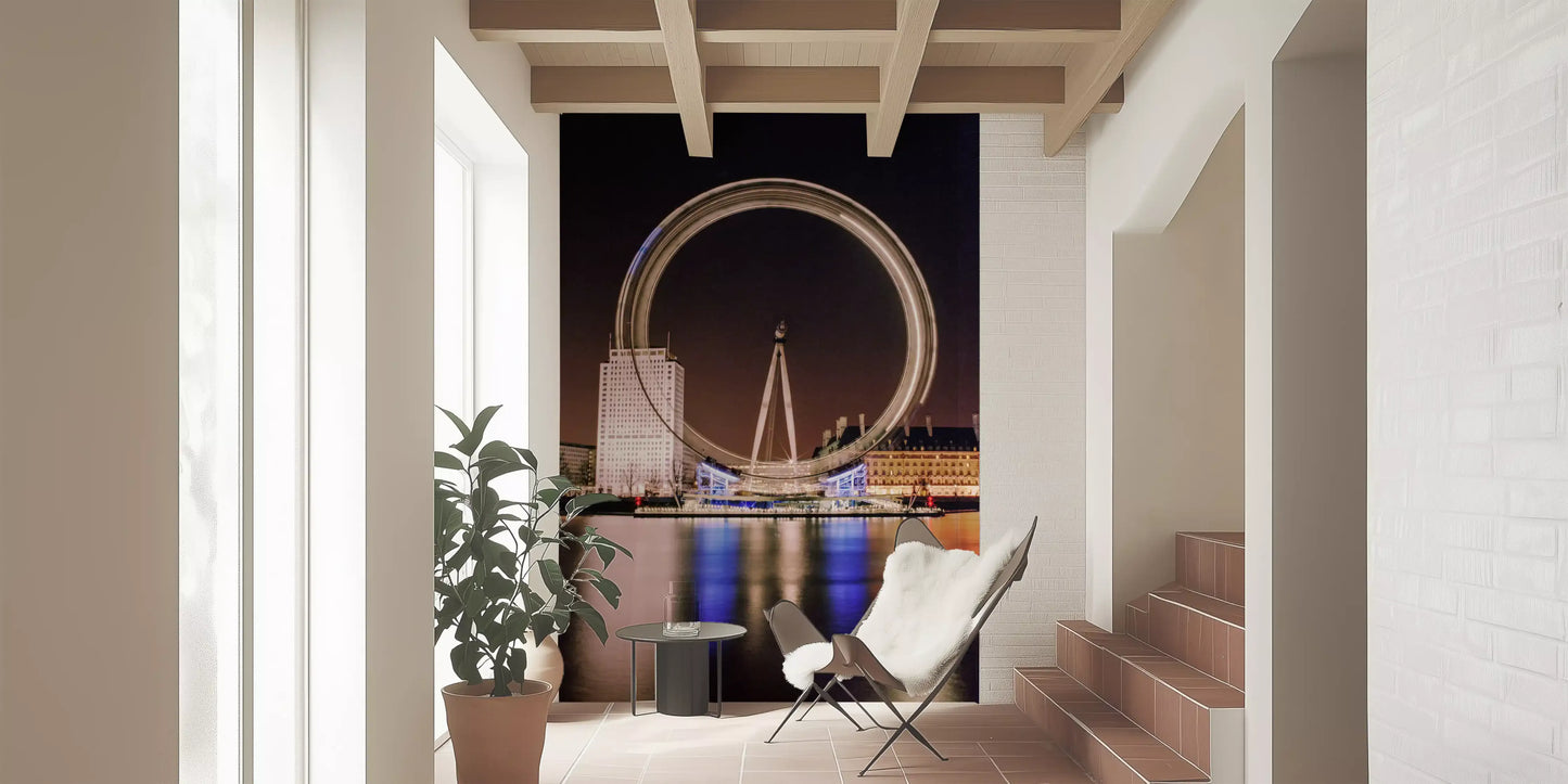 London Eye: Zeitloser Nachtdreh Wandbild