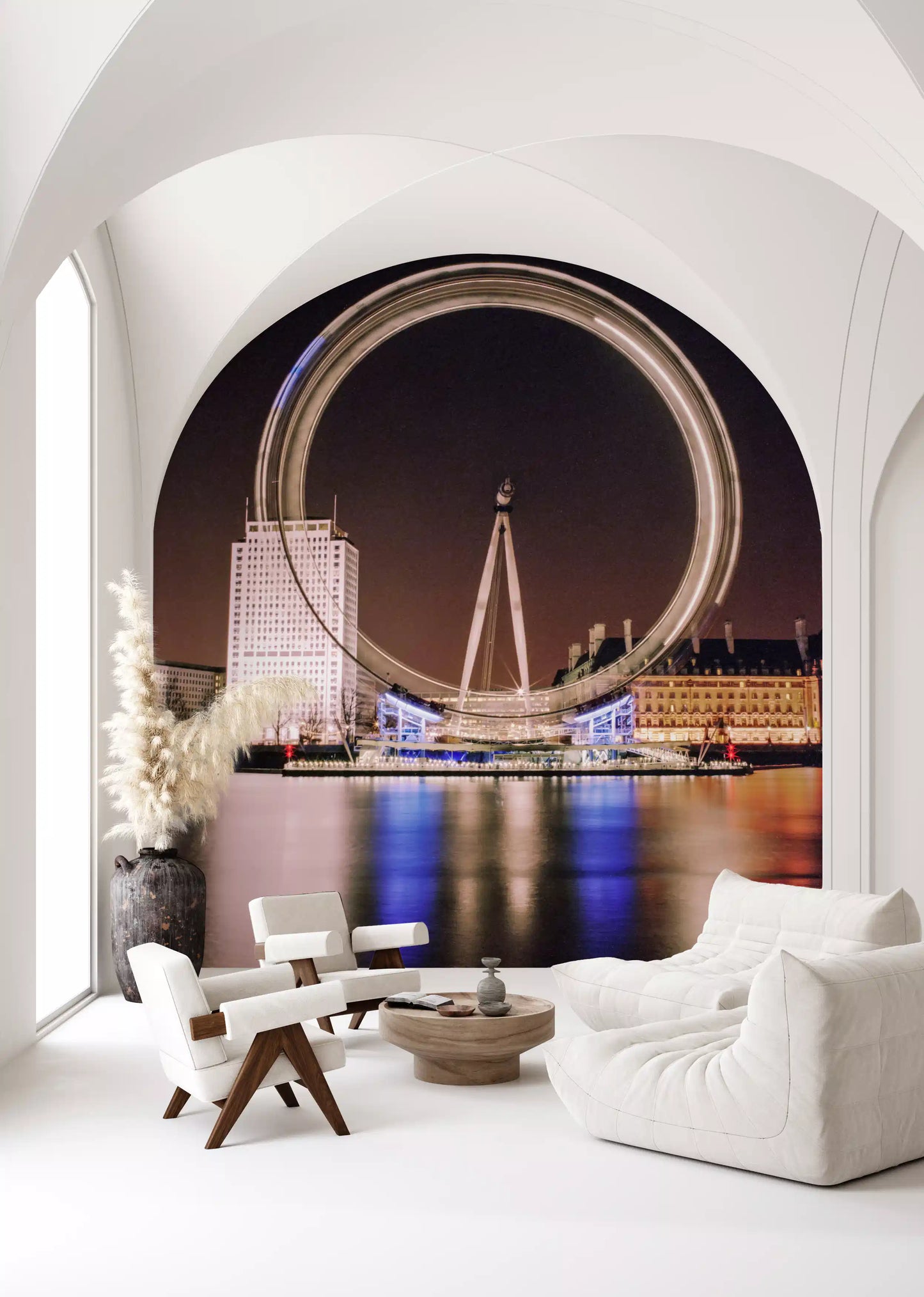 London Eye: Zeitloser Nachtdreh Wandbild