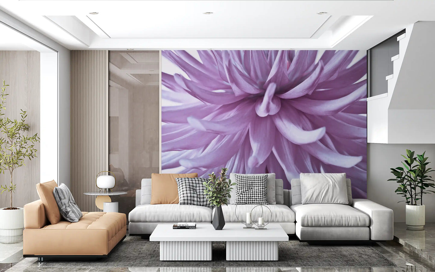 Leuchtendes Fliederblüten Wandbild