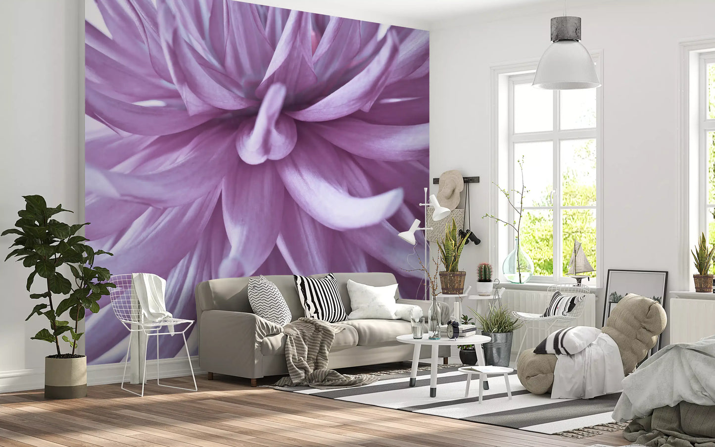 Leuchtendes Fliederblüten Wandbild