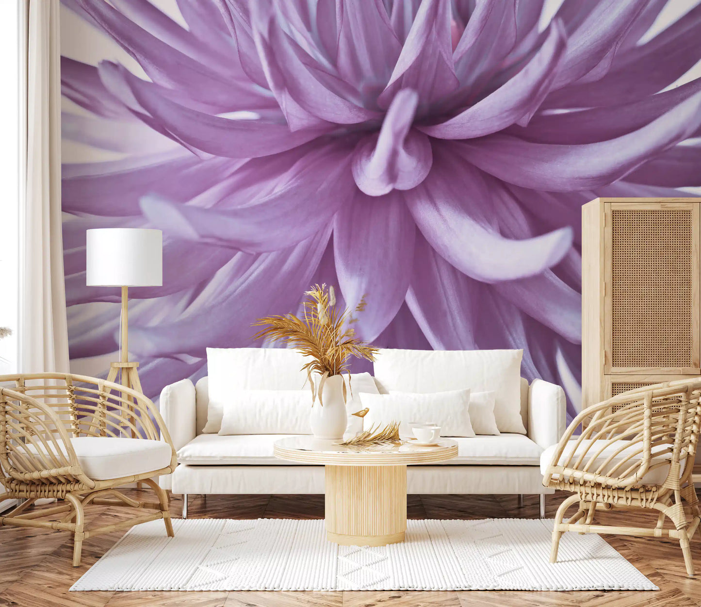 Leuchtendes Fliederblüten Wandbild