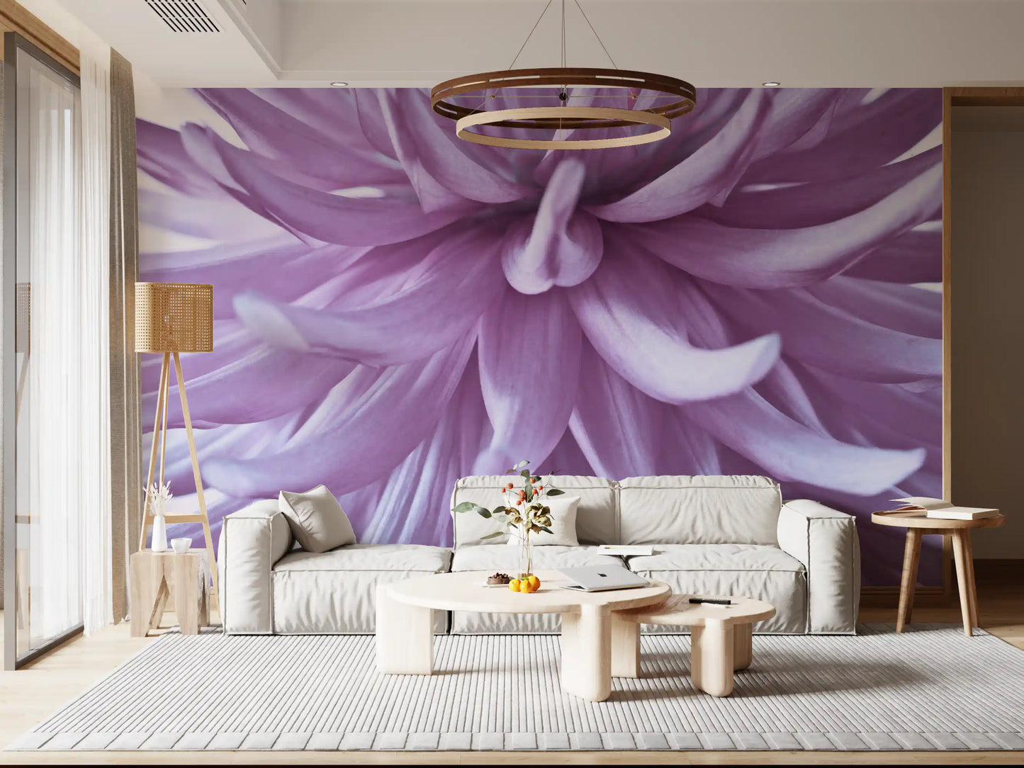 Leuchtendes Fliederblüten Wandbild