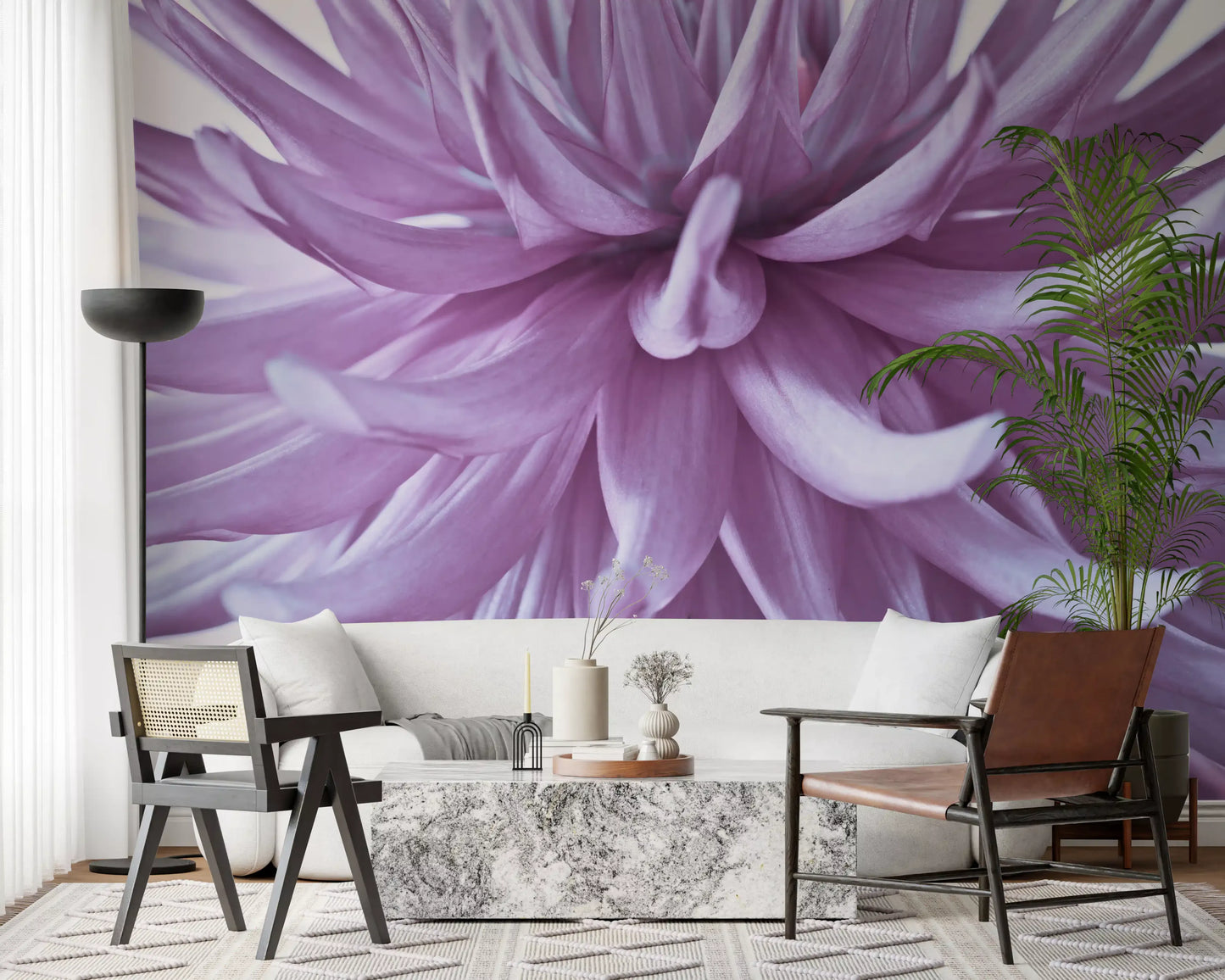 Leuchtendes Fliederblüten Wandbild