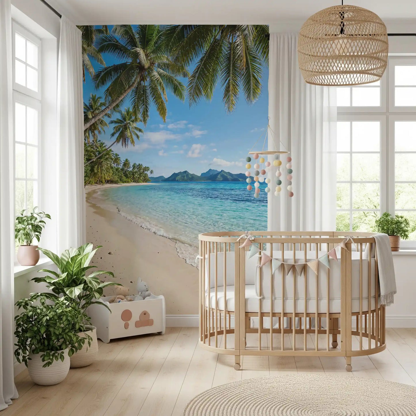 Tropische Strandrust Muurmuurdecoratie