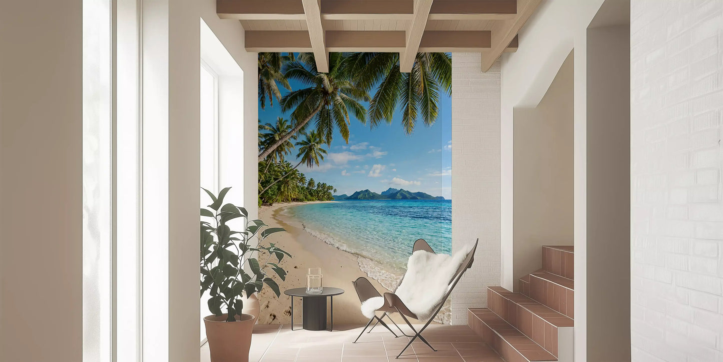 Tropische Strandrust Muurmuurdecoratie