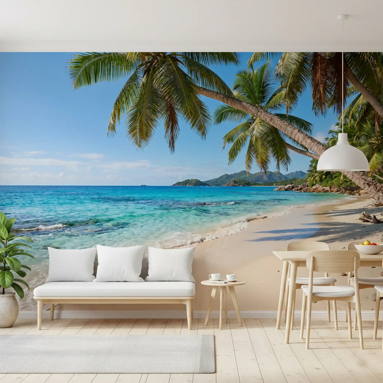 Tropical Beach Paradise Wall Mural