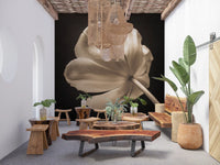 Curving petals splay outward on the Ethereal Tulip Bloom wall mural for depth.