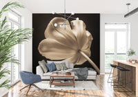 Cream-toned petal on the Ethereal Tulip Bloom wall mural adds depth to a Living room.