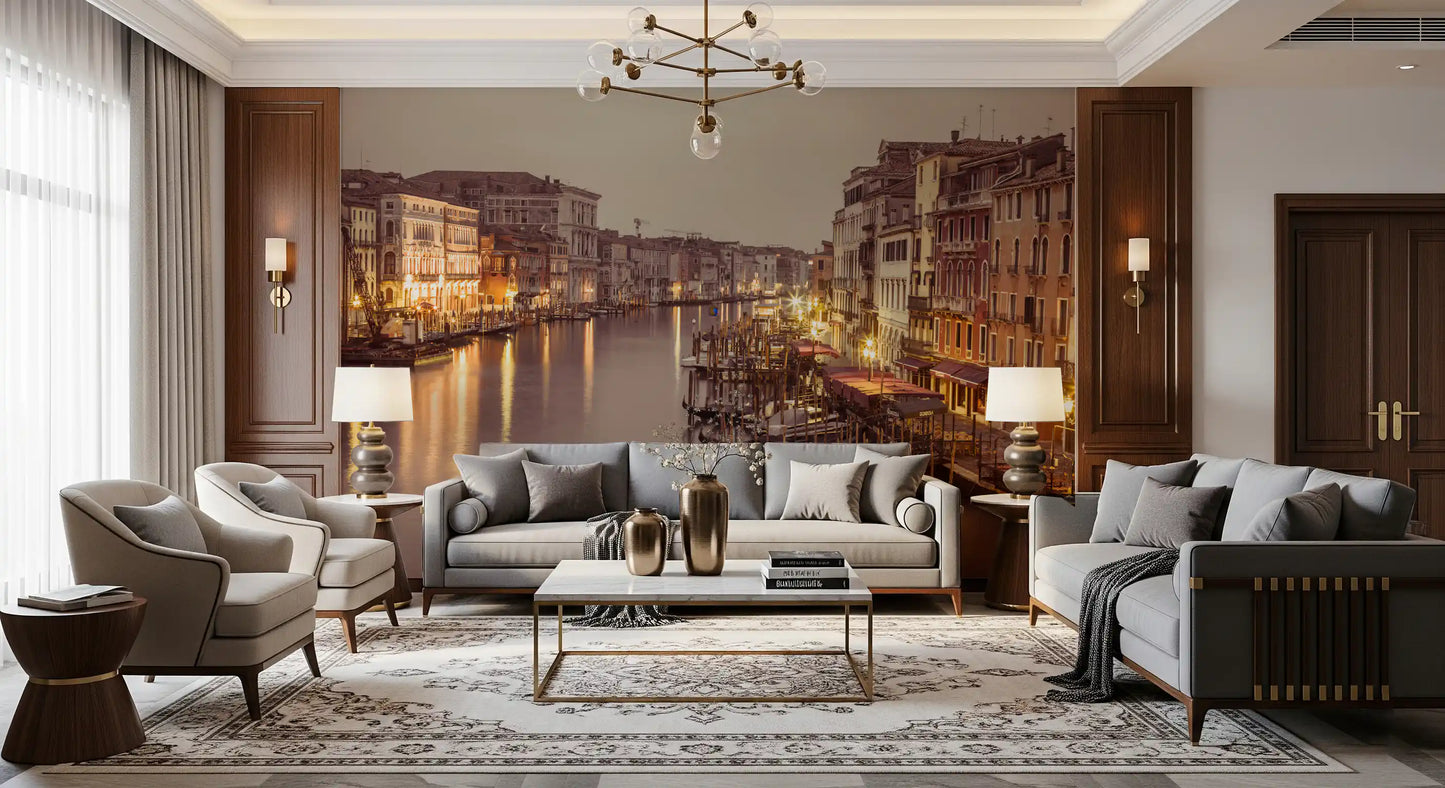 Tapet mural Venetian Grand Canal Glow