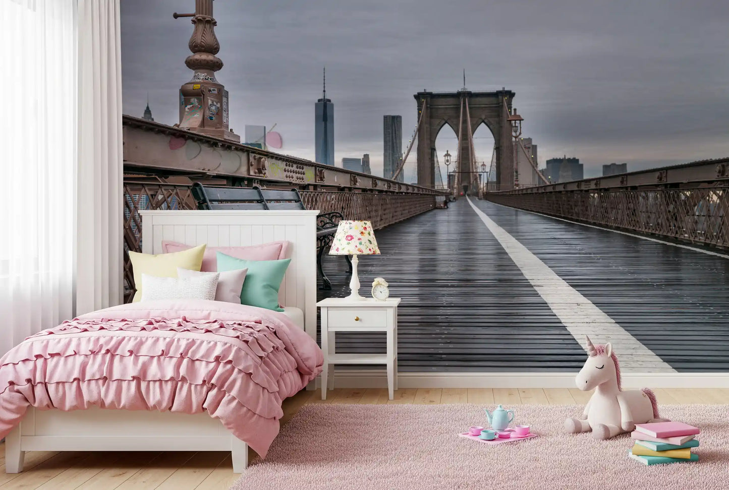 Pictură murală de perete Brooklyn Bridge Serenity