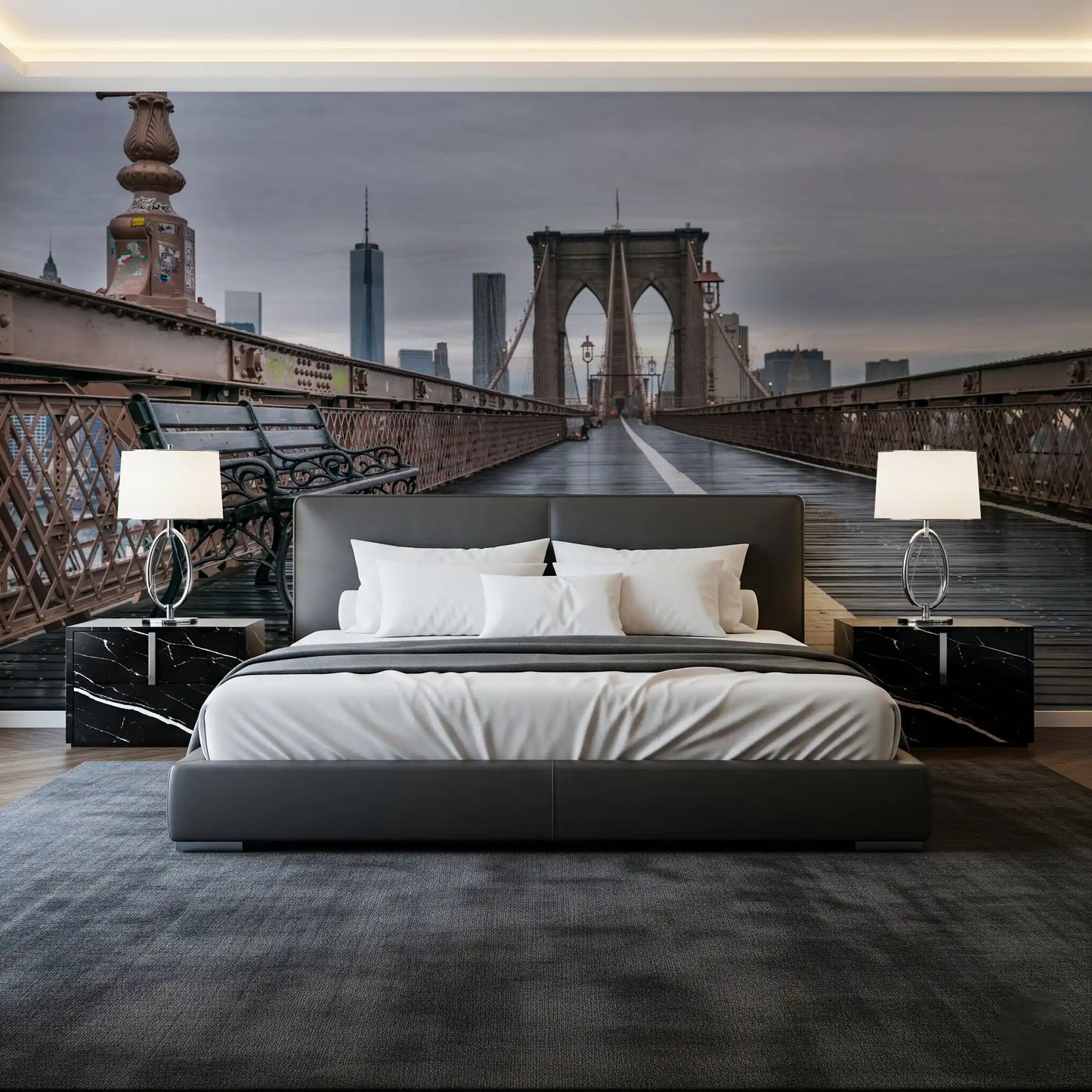 Pictură murală de perete Brooklyn Bridge Serenity