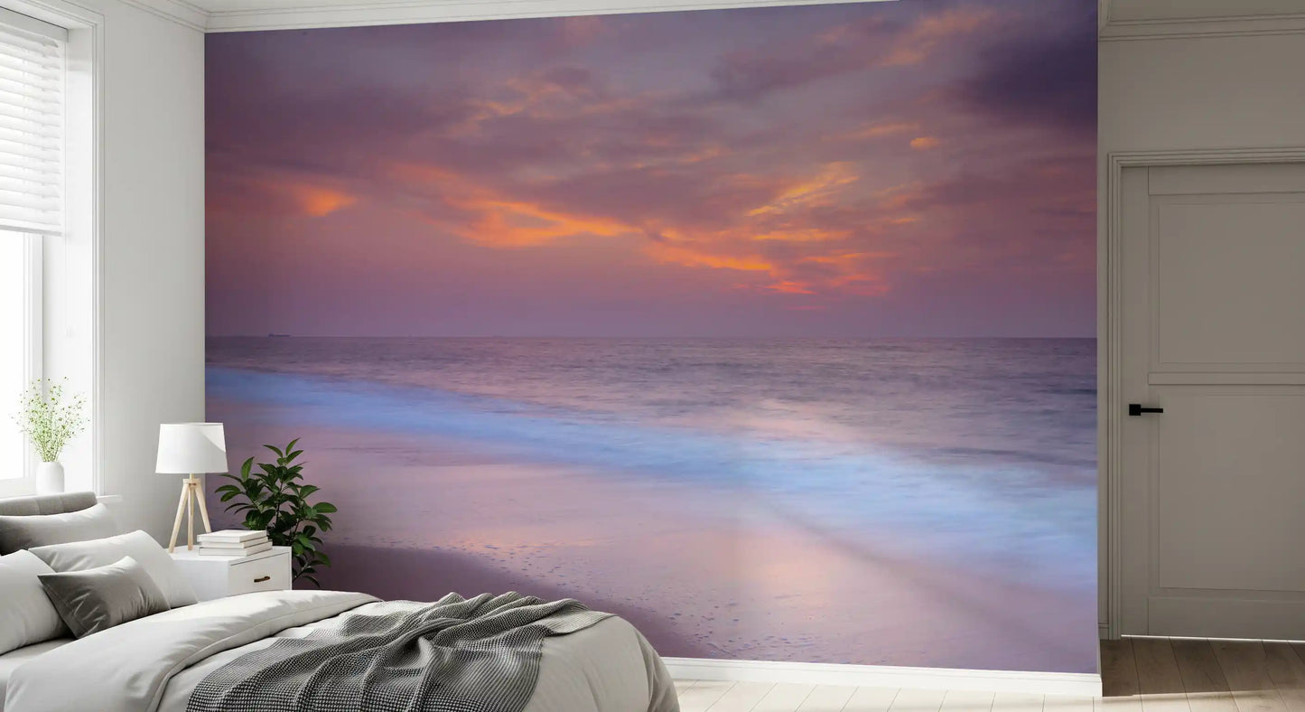 Mural de Pared Serenidad en Playa Pastel