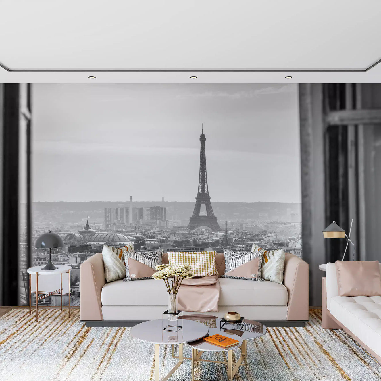 Parisian Window View Wall Mural