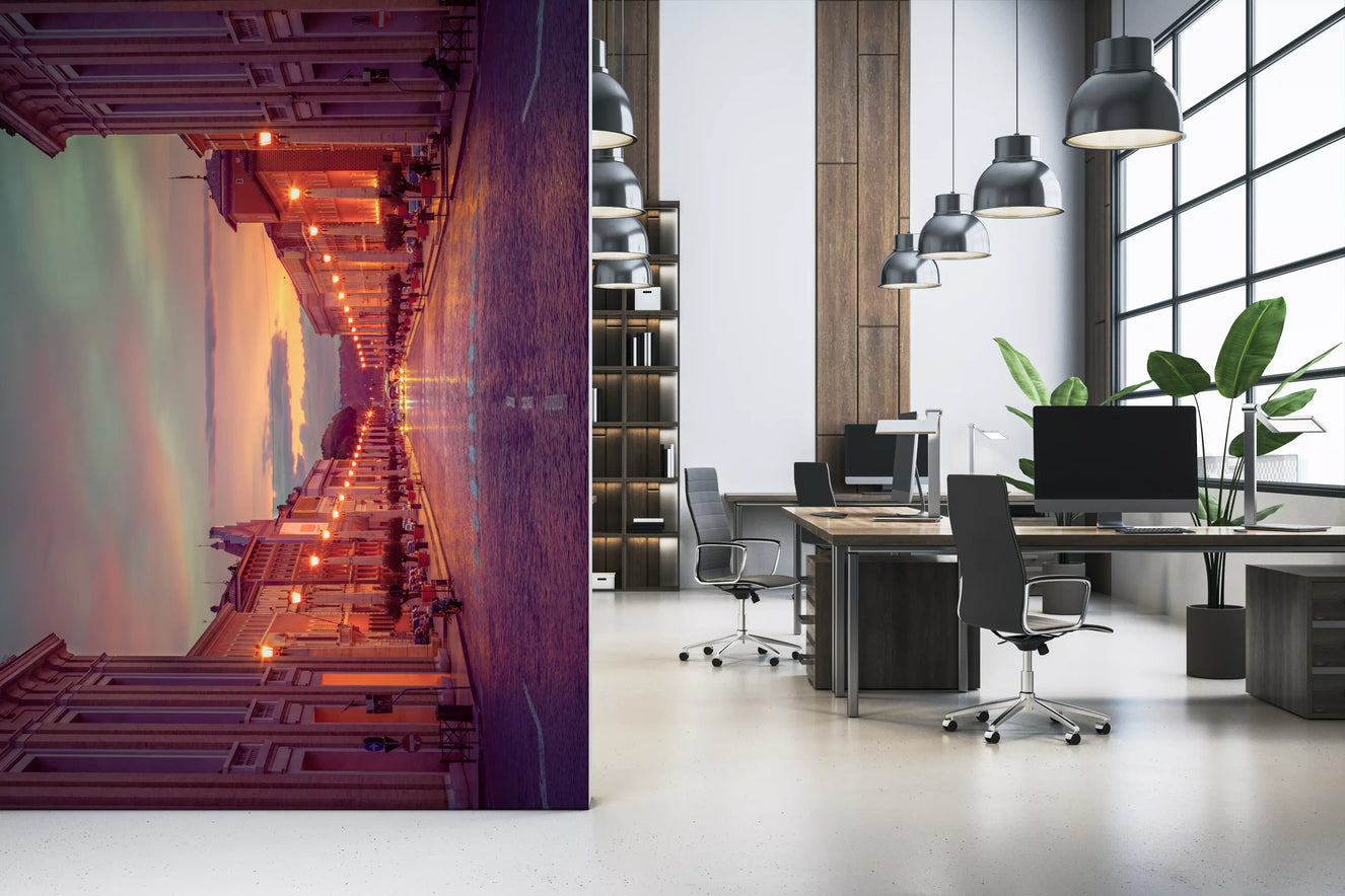 Twilight's Vertical City Wall Mural