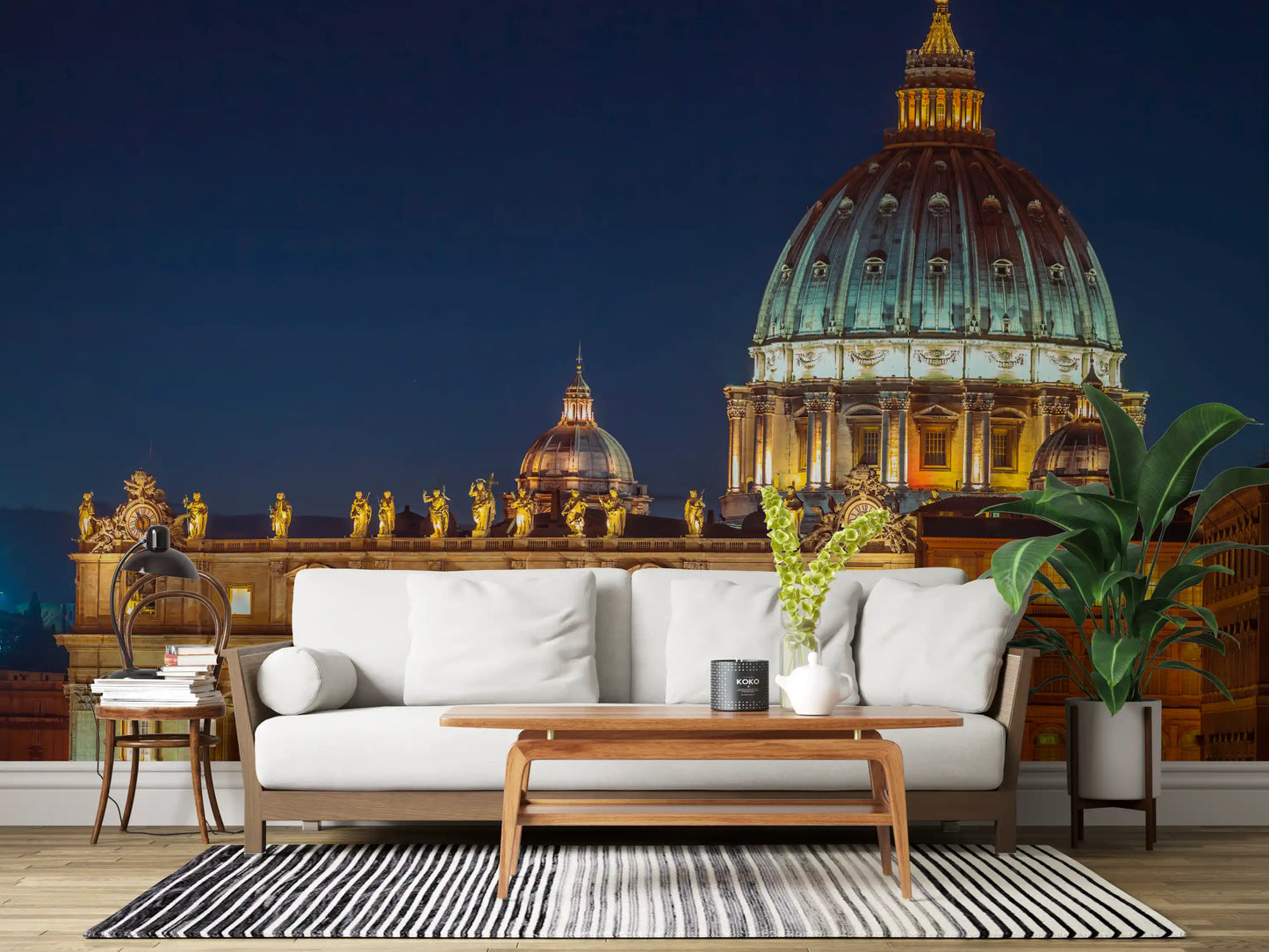 Vatican Night: Valoisa Majesteetti Seinämuraali