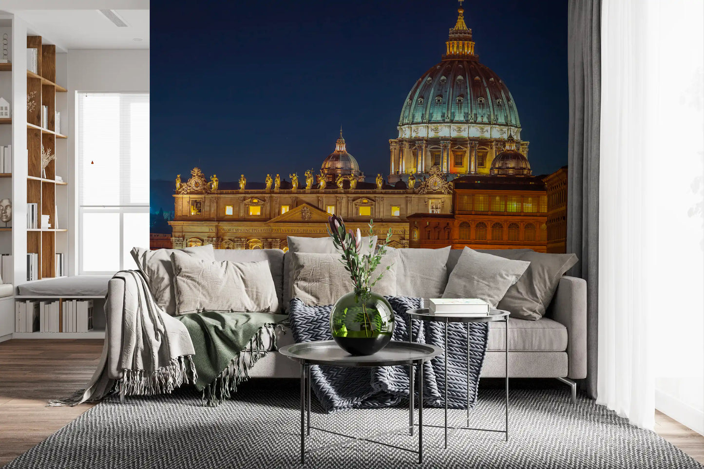 Vatican Night: Valoisa Majesteetti Seinämuraali