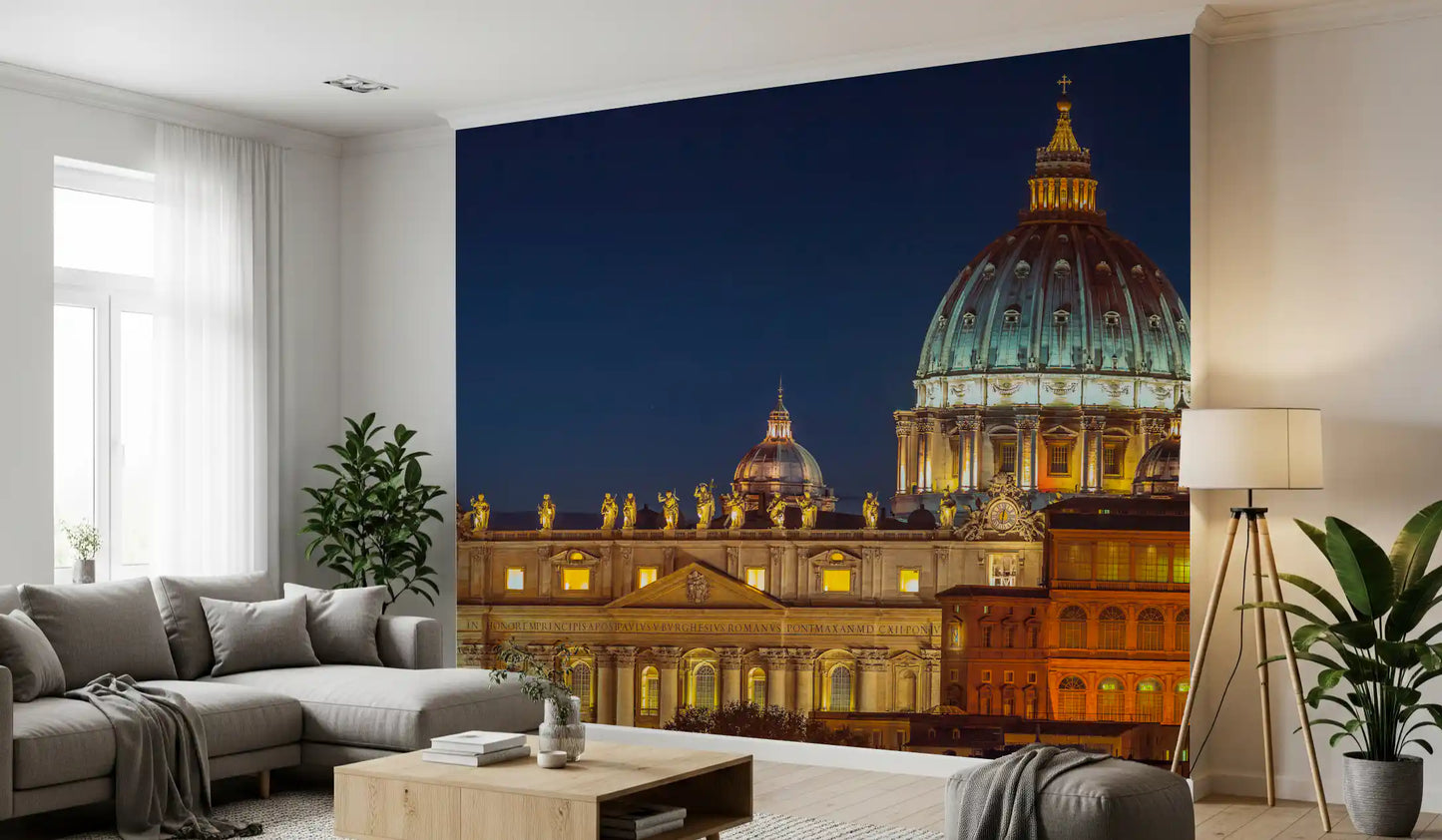 Vatican Night: Valoisa Majesteetti Seinämuraali