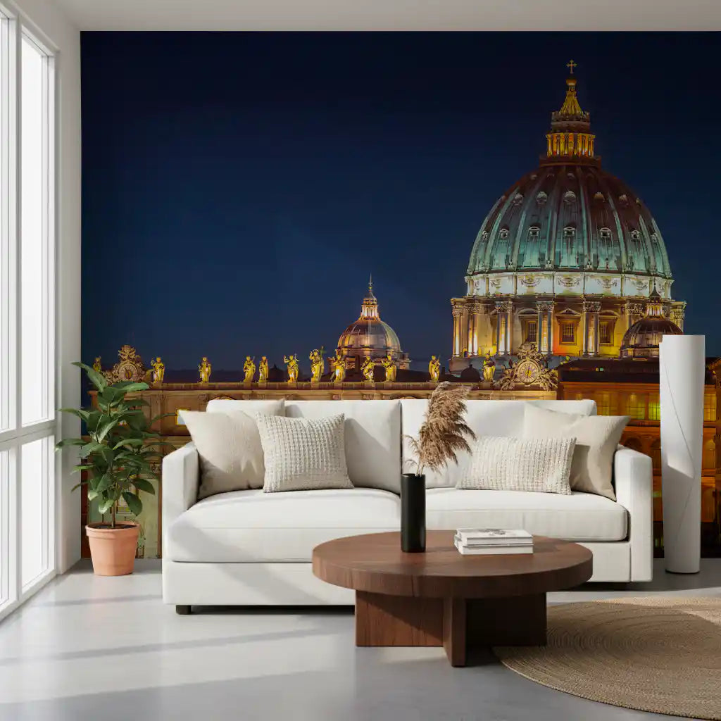 Vatican Night: Valoisa Majesteetti Seinämuraali