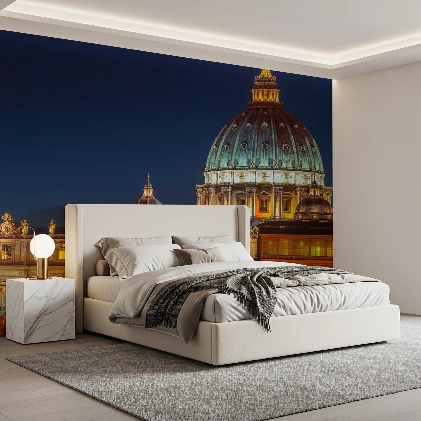 Vatican Night: Valoisa Majesteetti Seinämuraali