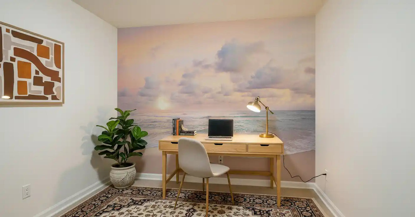 Peach Sky, Teal Sea Tablou Mural pentru Perete