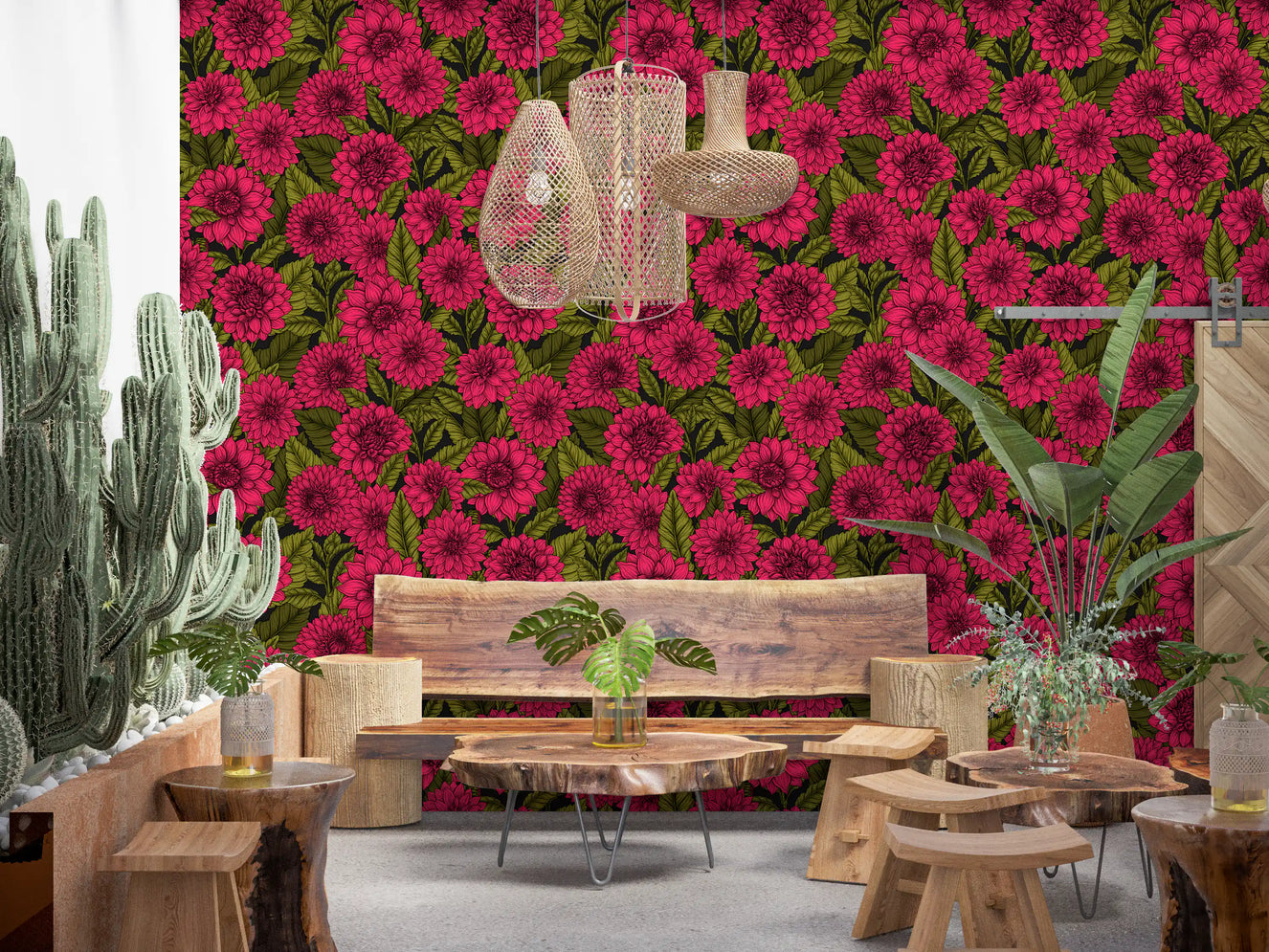 Papier peint Jardin de Dahlia 2