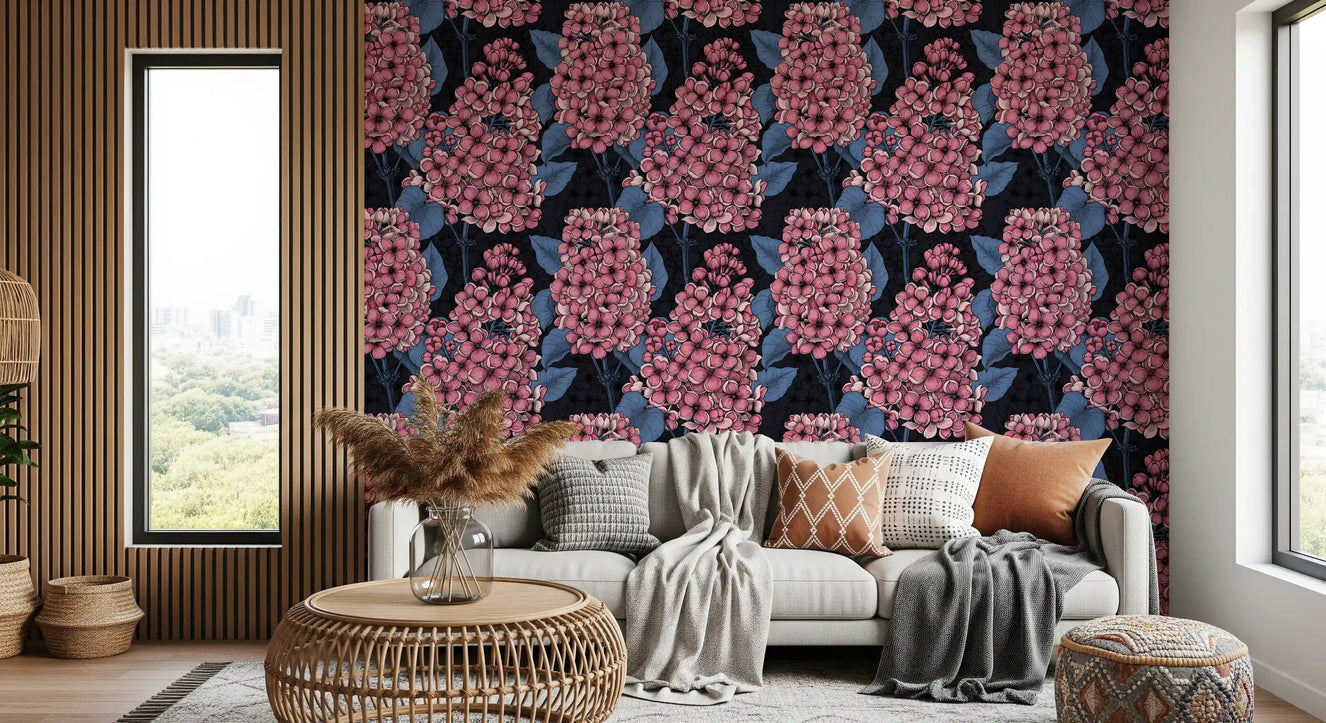 Papier peint lilas