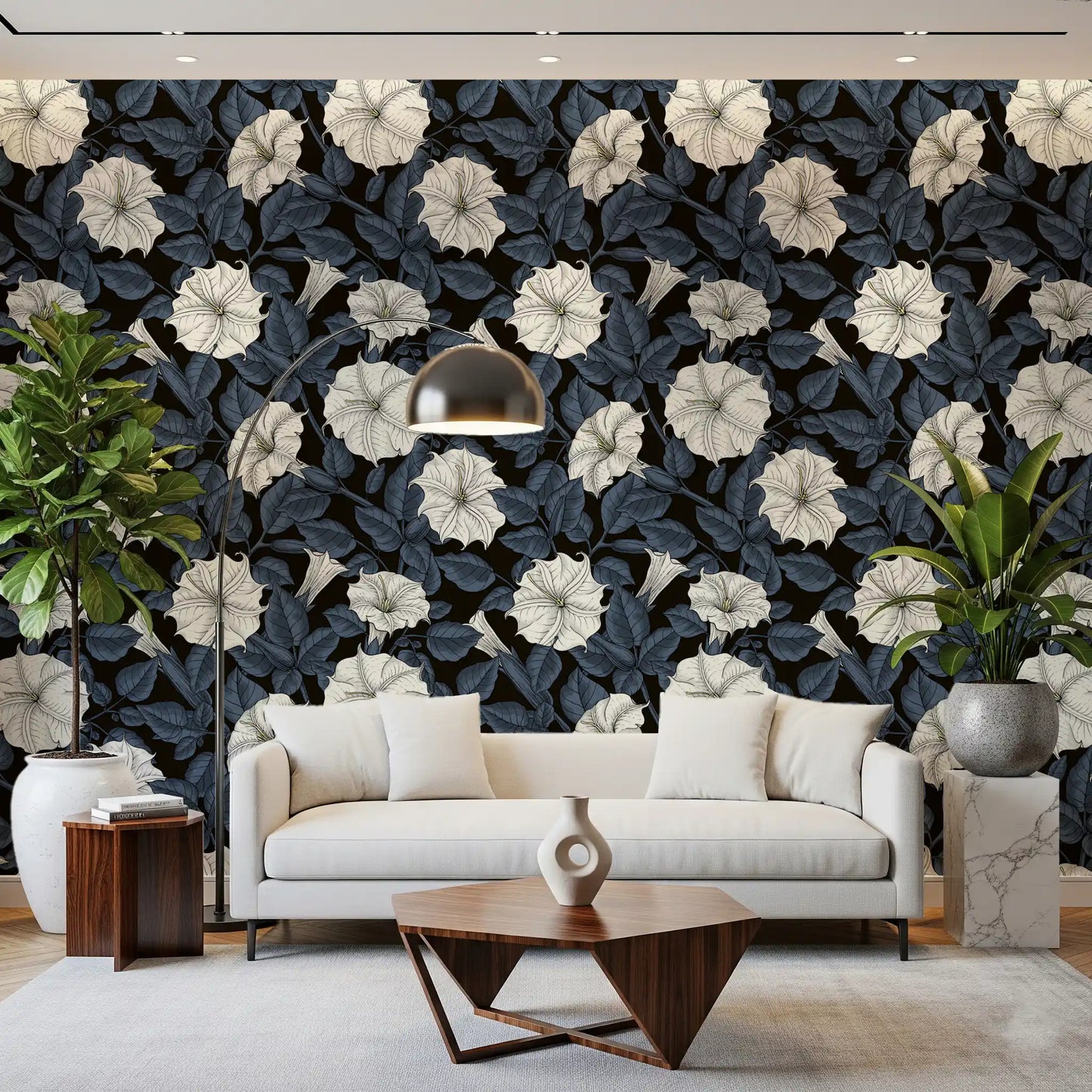 Papel pintado Moonflowers