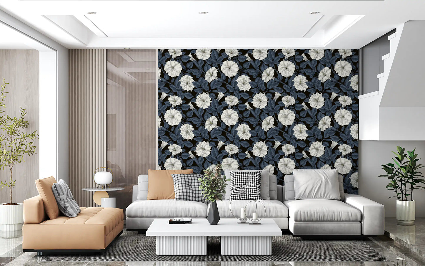 Papel pintado Moonflowers