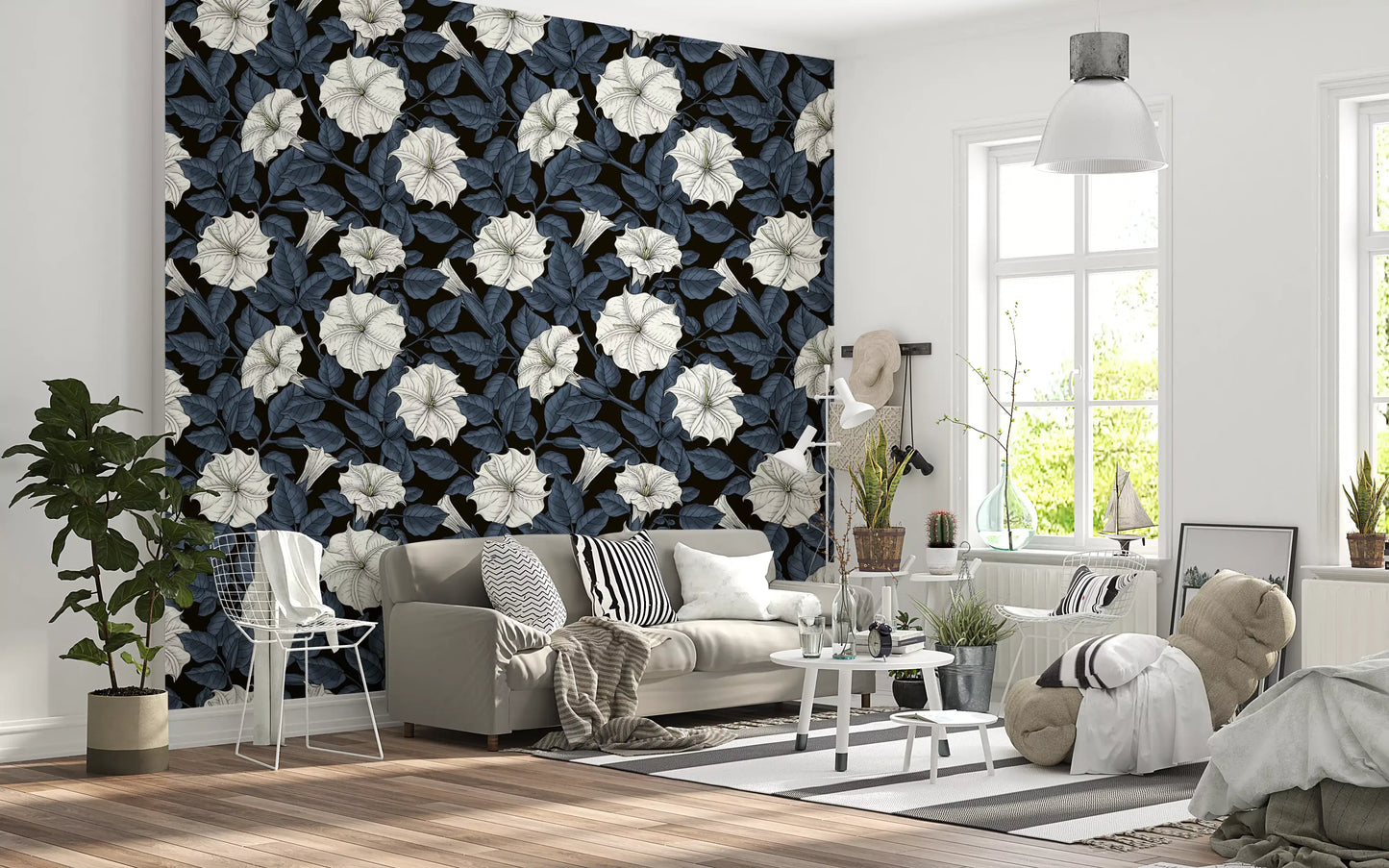 Papel pintado Moonflowers