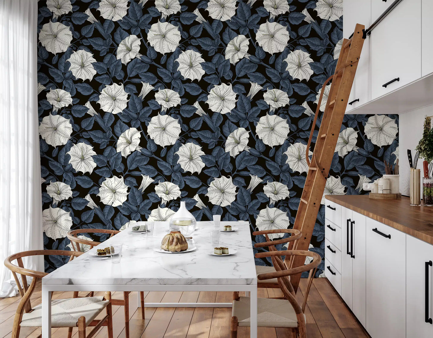 Papel pintado Moonflowers
