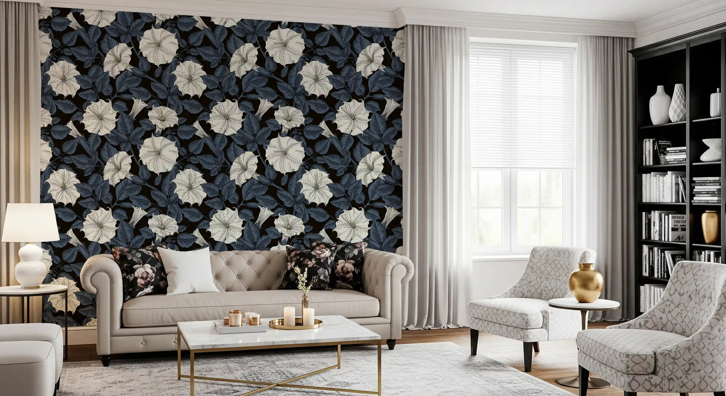 Papel pintado Moonflowers