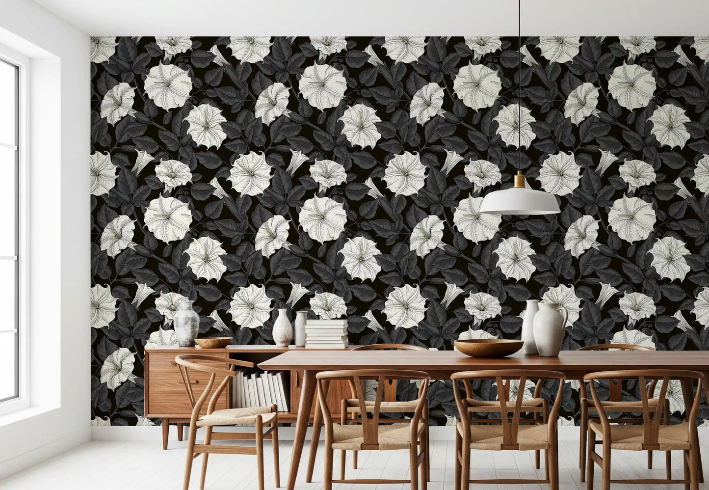 Moonflowers 2 Behang⁠