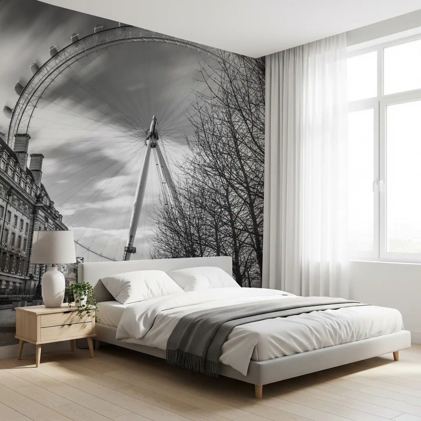 London Eye: Murală de perete Majestatea Monocromă
