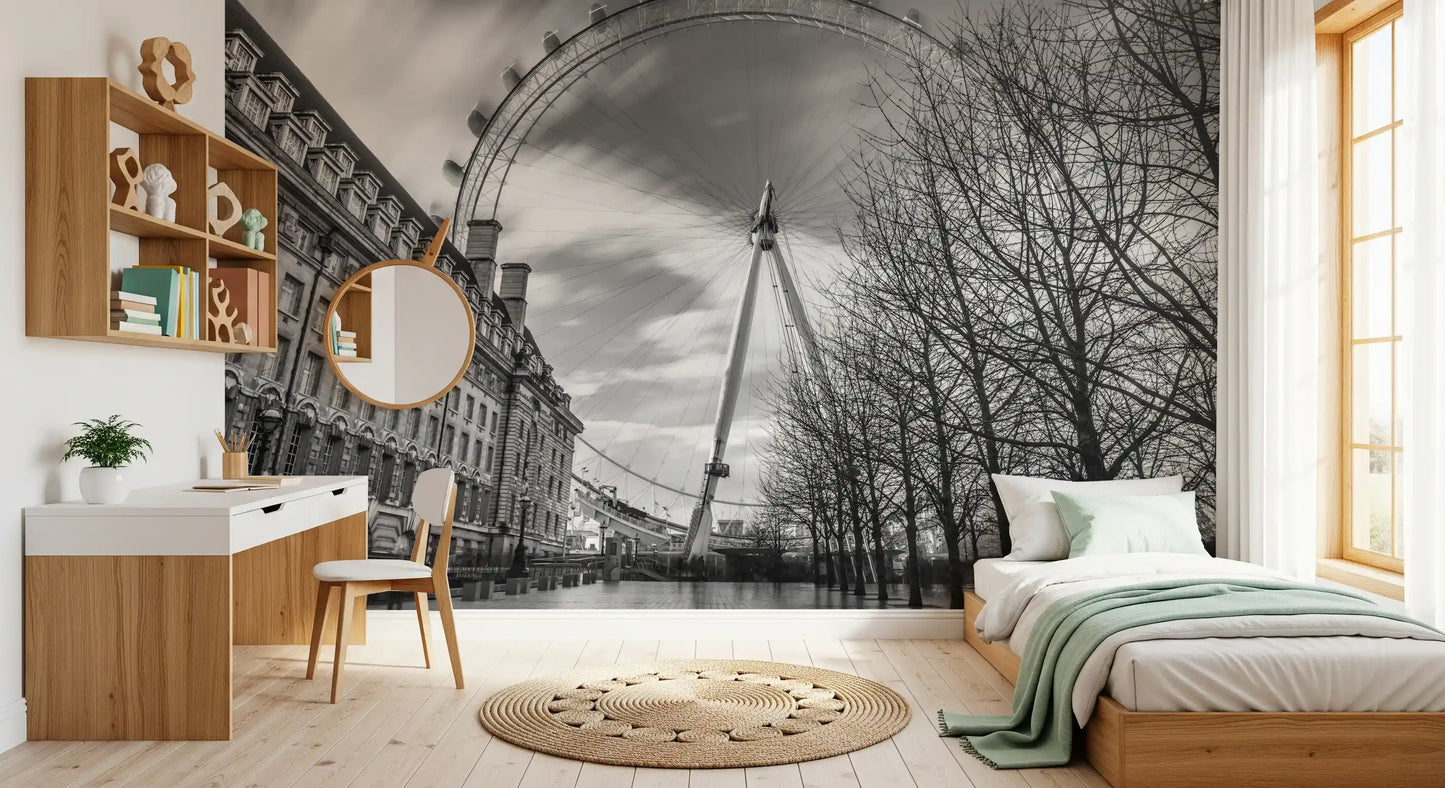 London Eye: Murală de perete Majestatea Monocromă