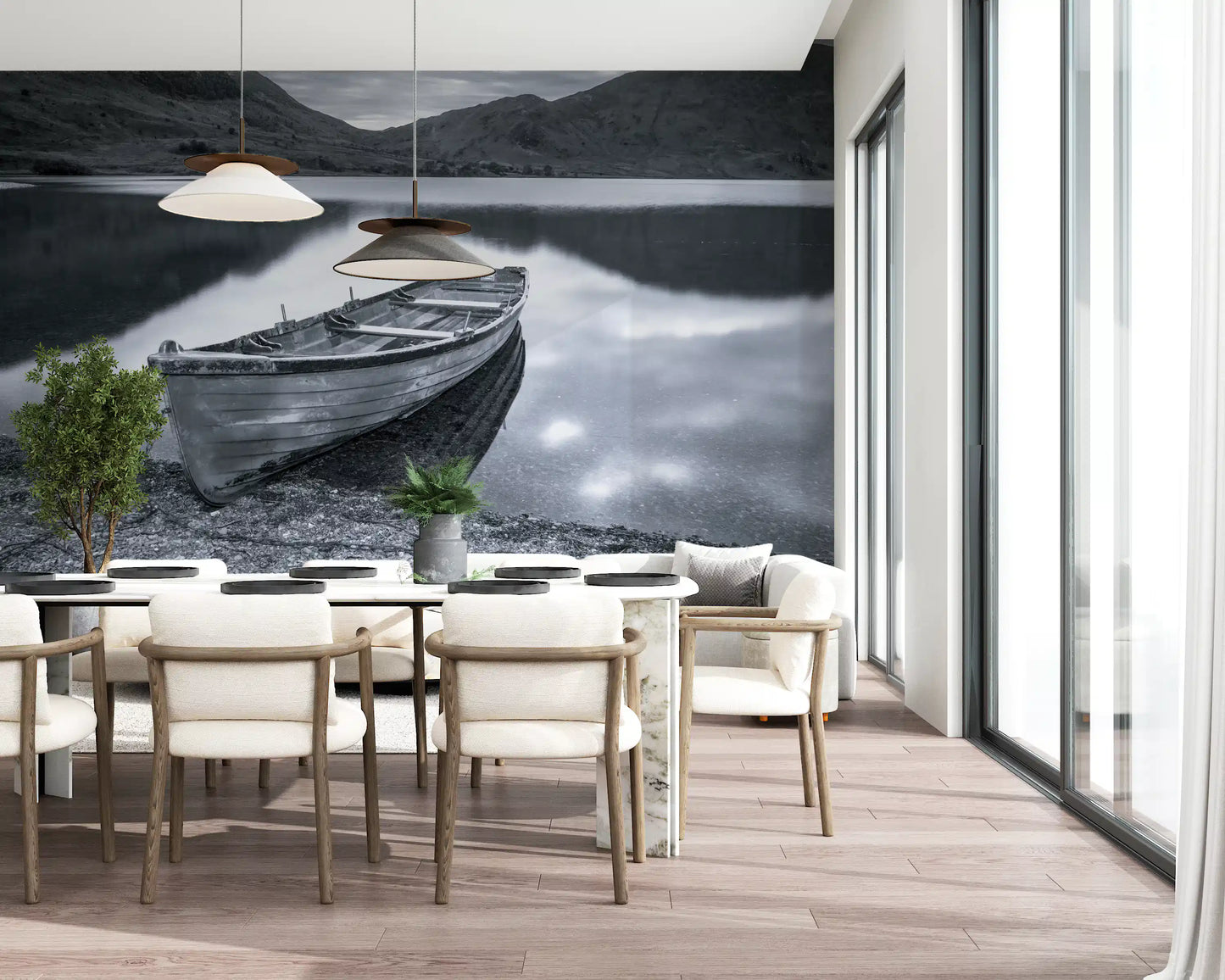Silent Waters, Fjerne Fjellveggen Mural