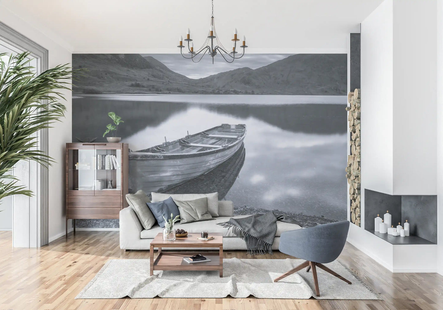 Silent Waters, Fjerne Fjellveggen Mural