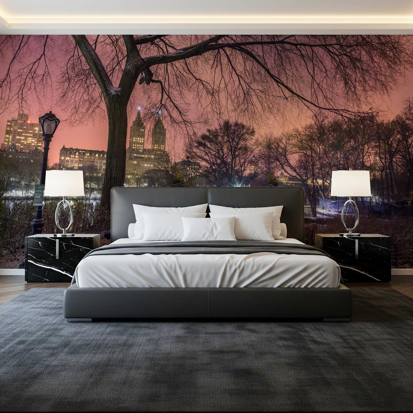 Tapet mural Central Park în amurg de iarnă