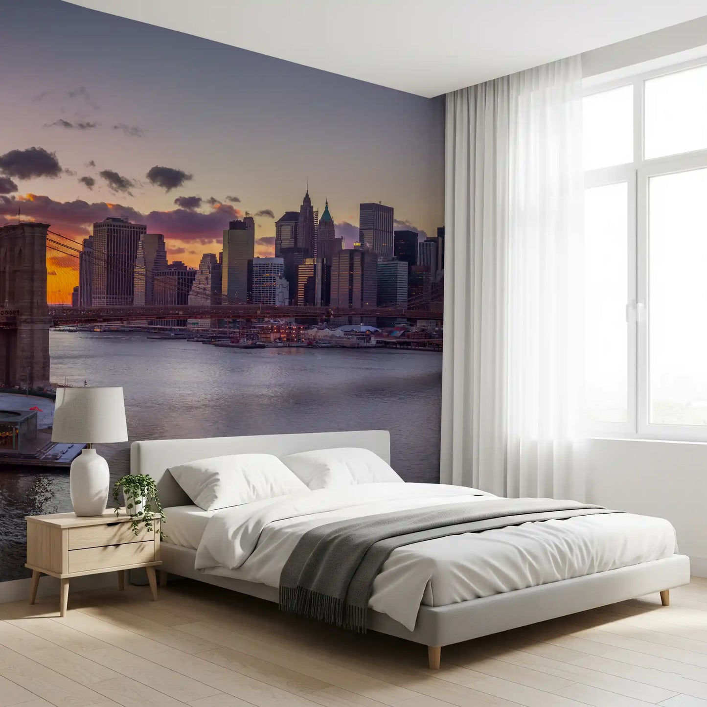 Papel de Parede Mural Grandeza do Pôr-do-Sol em NYC