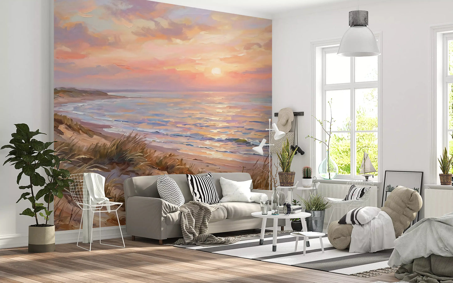 Dünenruhe zur Goldenen Stunde Wandbild