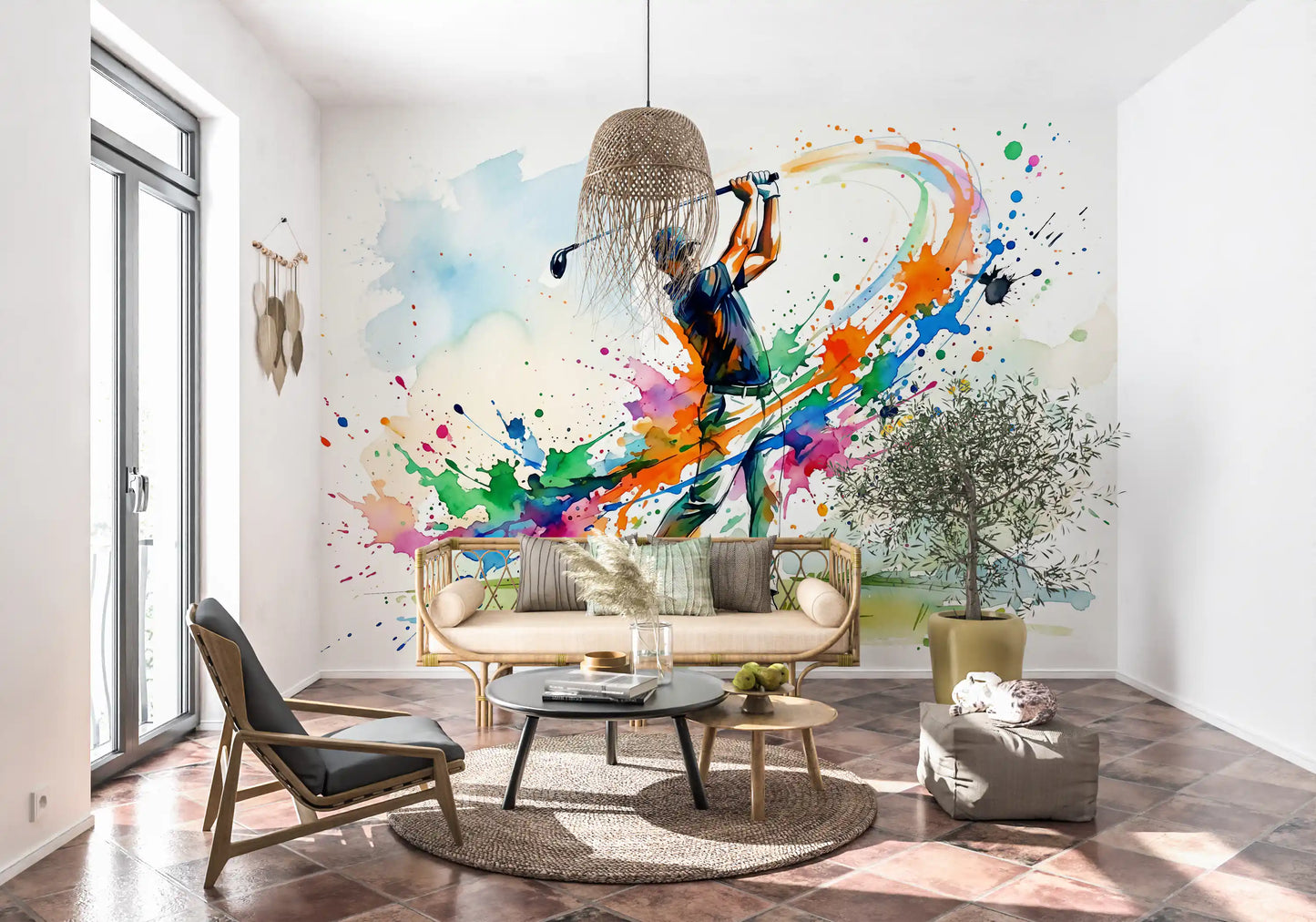 Mural de Pared Dinámico Splash de Golf